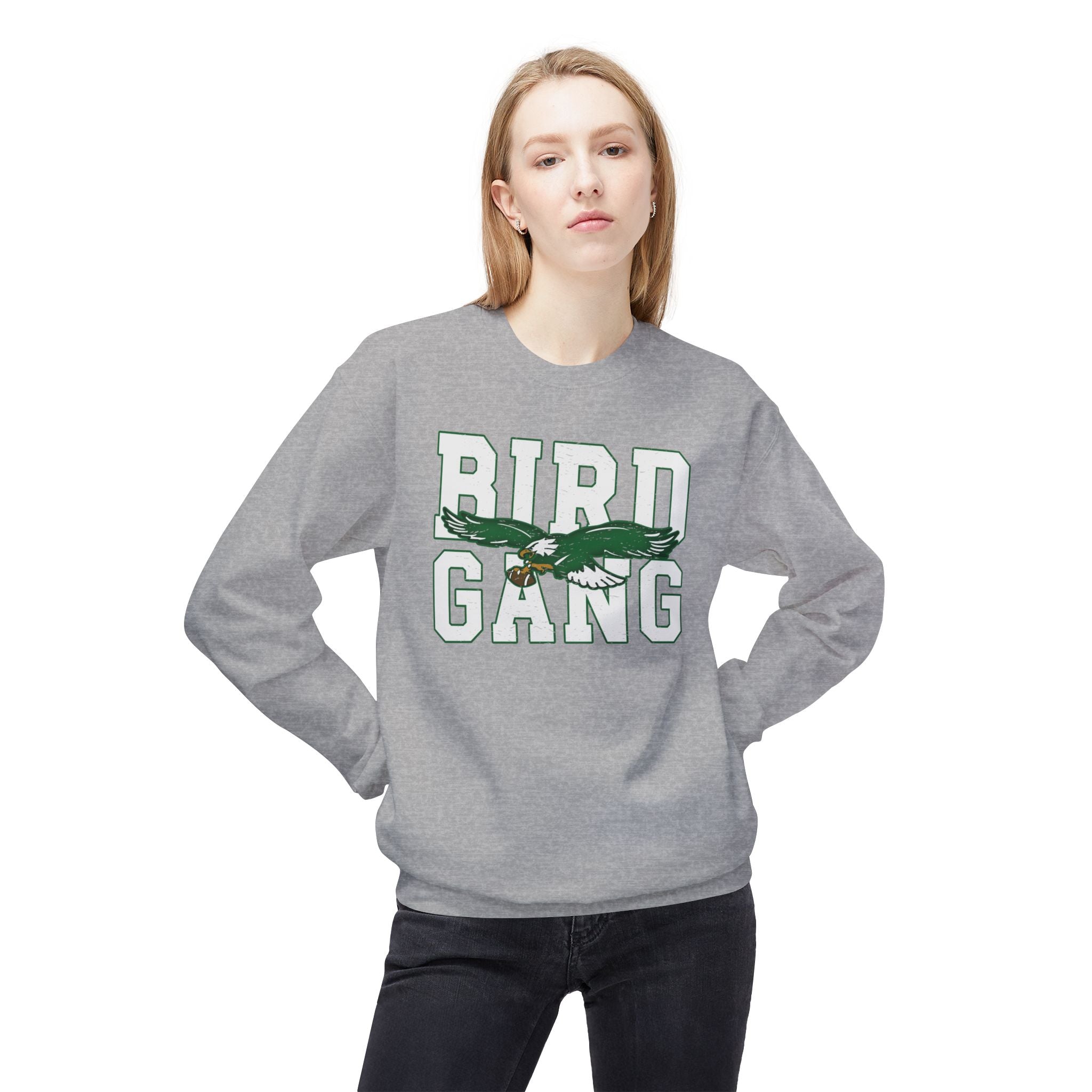 Bird Gang Fleece Crewneck Sweatshirt